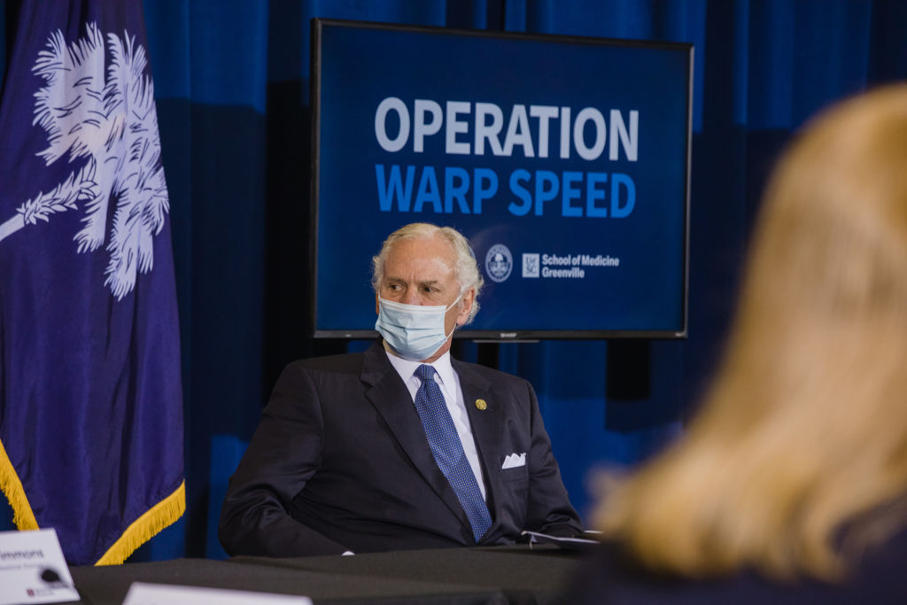 Vice President Pence Holds Vaccine Roundtable Discussion In South Carolina