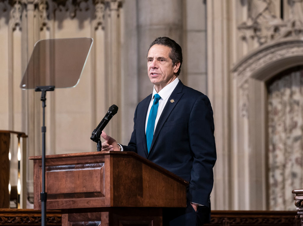 Governor Andrew Cuomo delivers remarks at Riverside Church...