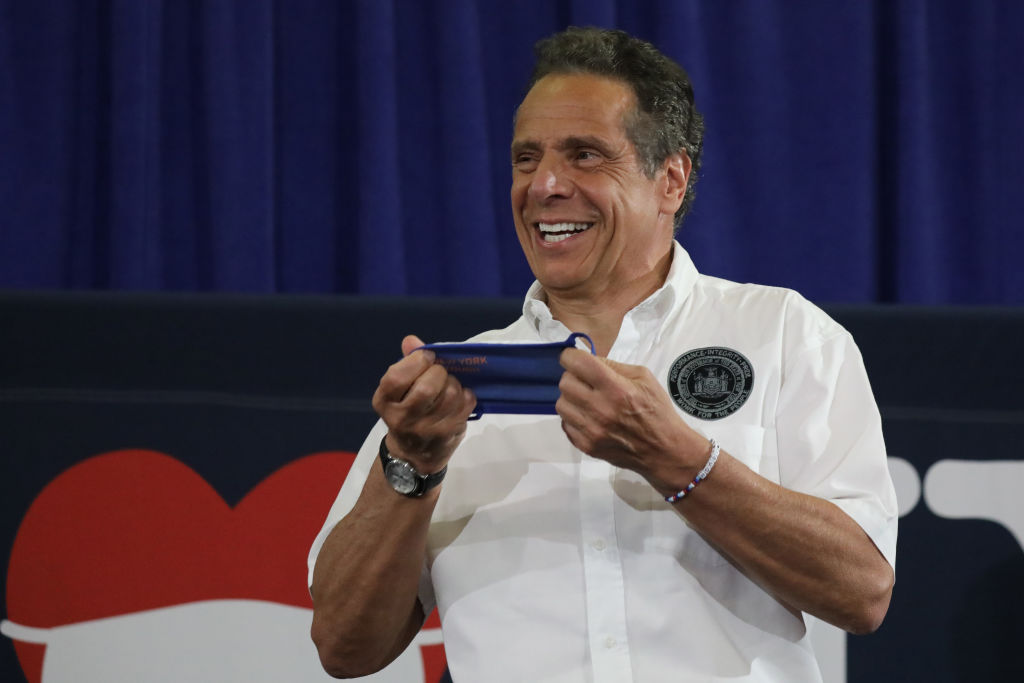New York Governor Andrew Cuomo Holds His Daily Coronavirus In Brooklyn