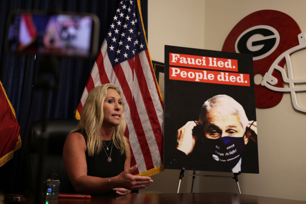 Rep. Majorie Taylor Greene Holds Press Conference On Capitol Hill