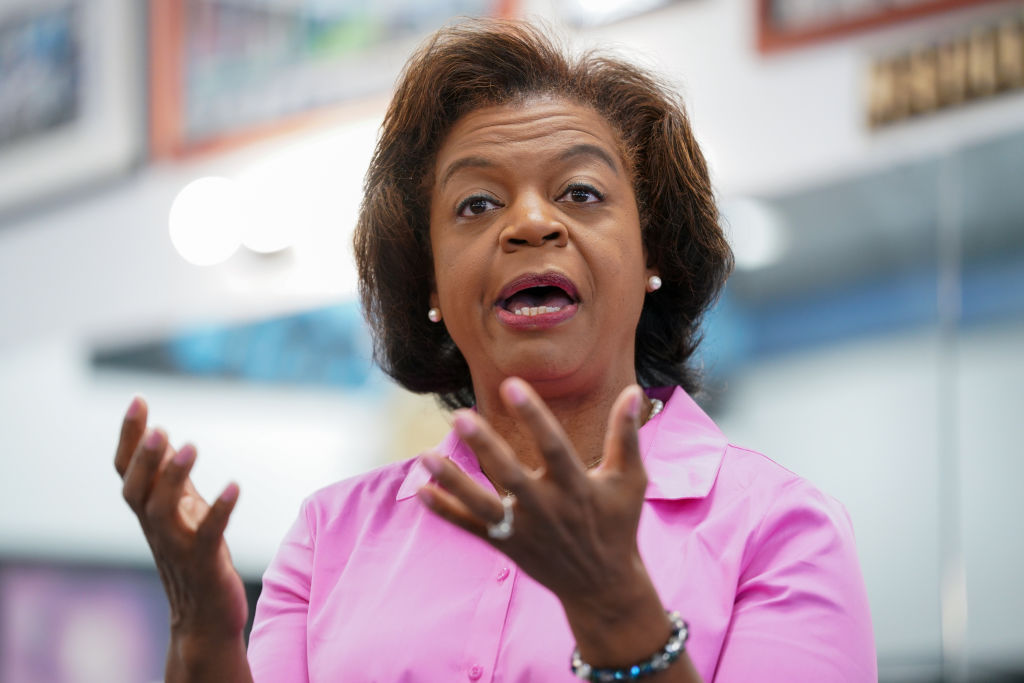 Democratic Senate Candidate Cheri Beasley Campaigns In Charlotte