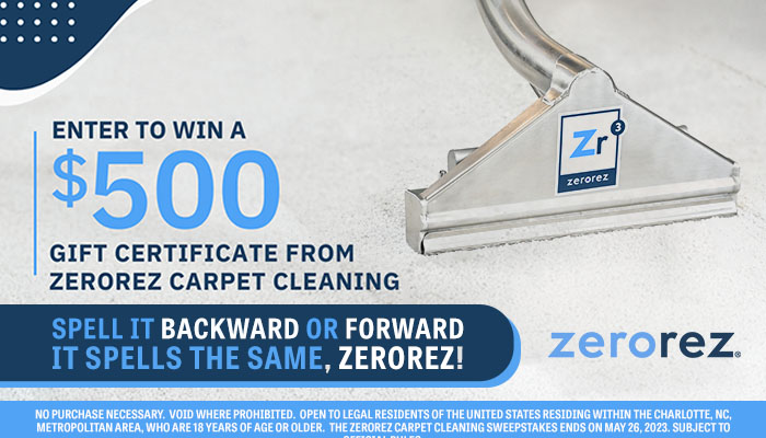 The Zerorez Carpet Cleaning Sweepstakes '23 Graphics | iOne Local Sales | 2023-05-19