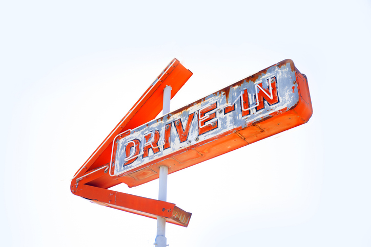 Old drive in signage.