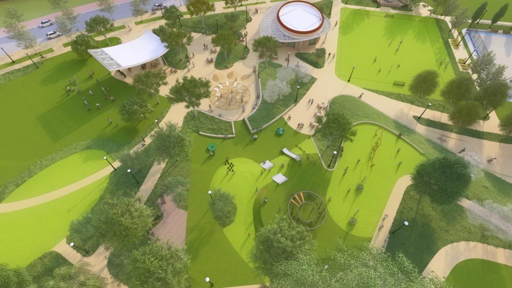Mecklenburg County Park and Recreation is working on a new ~4.5 acre urban park in East Charlotte